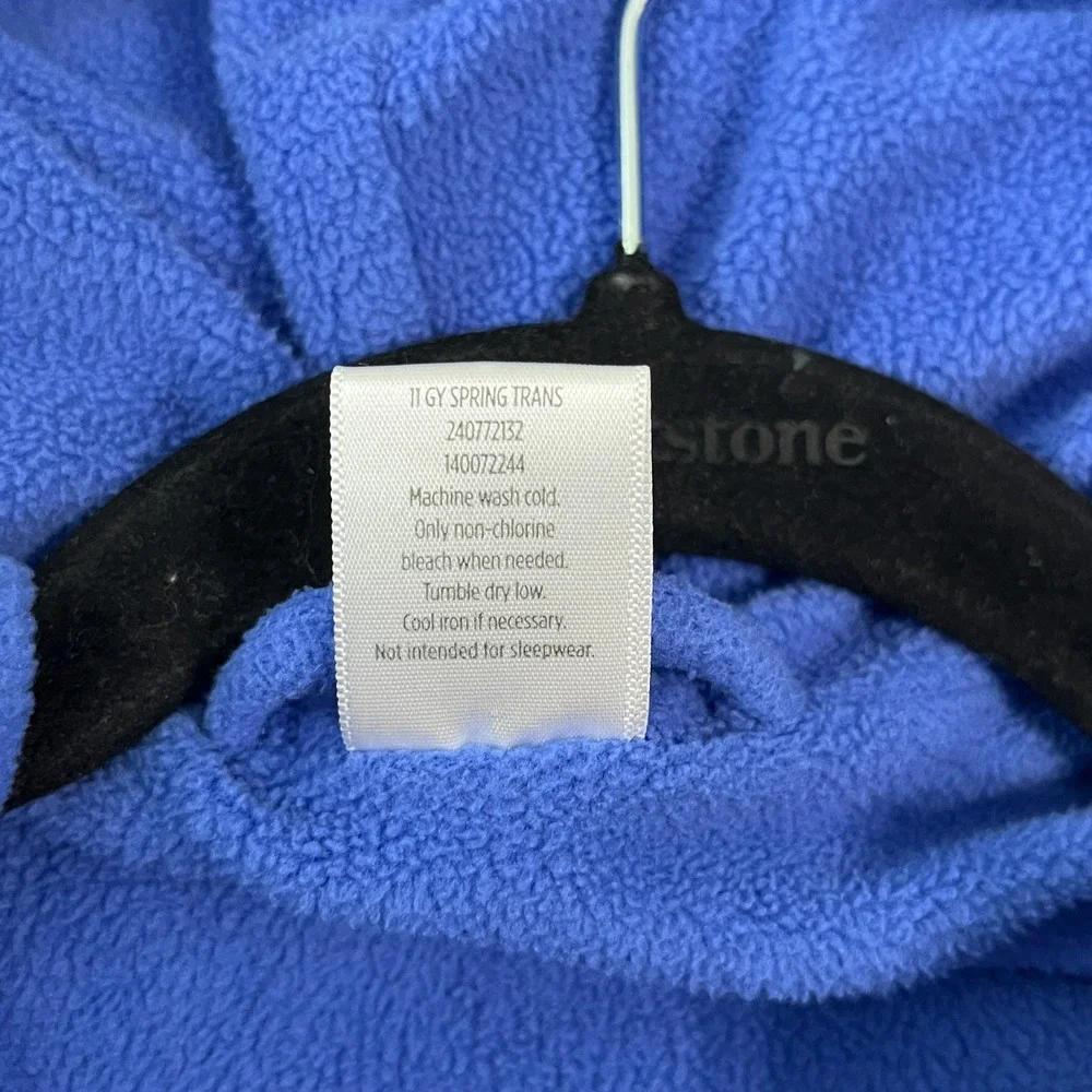 Gymboree Shower Flower Raincoat Jacket‎ Girls Medium 7-8 Blue Floral Hooded
